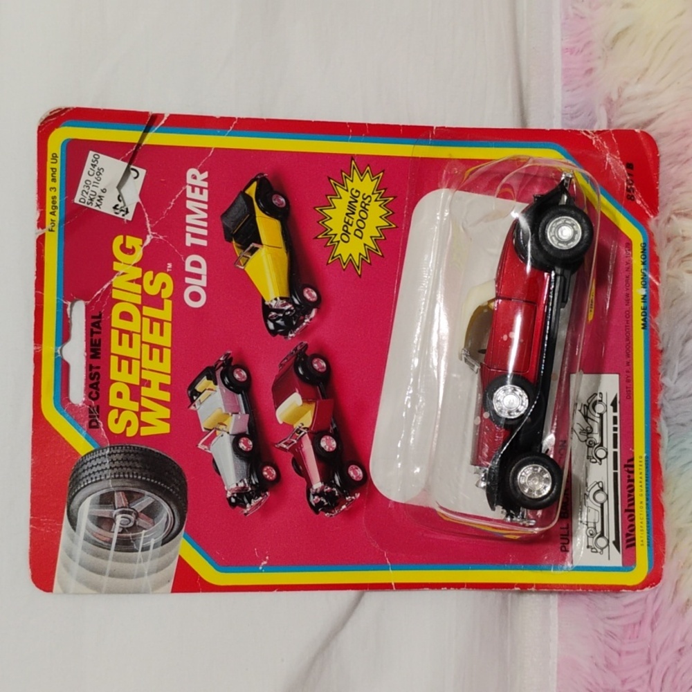 New Speeding Wheels Old Timer Woolworth Die Cast Vehicle W Opening Doors